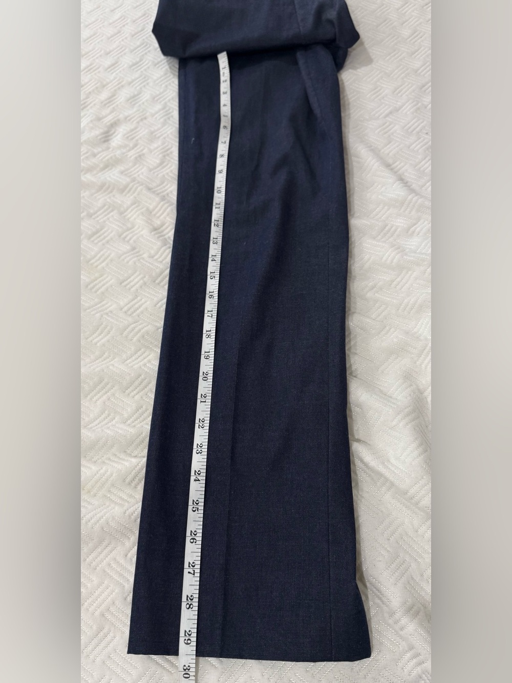 Brooks Navy Straight-Leg Dress Pants